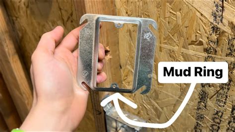 junction box mud ring|how to install mud rings.